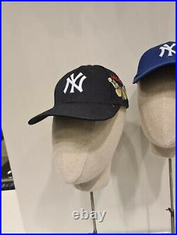 NWT Gucci NY Yankees Cap With Butterfly Embroidery Black U Size 57-61 cm