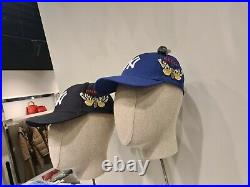 NWT Gucci NY Yankees Cap With Butterfly Embroidery Blue U Size 57-61 cm