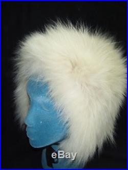 Neiman MarcusVtg 50-60s Ivory Fox Fur Winter Hat, Nice