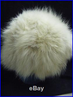 Neiman MarcusVtg 50-60s Ivory Fox Fur Winter Hat, Nice
