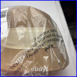 New VTG Brooks Brothers Women's Tan Felt 20s Style Hat L/XL In Plastic And Box