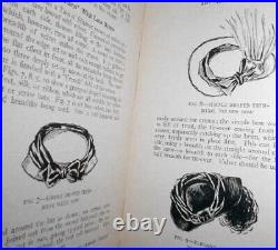 Original 1909 ART Of MILLINERY Illustrated Edwardian Hat Making, Ribbon Flowers