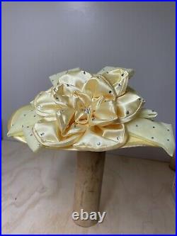 Original Ben Marc Church Or Derby Hat Yellow. Unique and Beautiful
