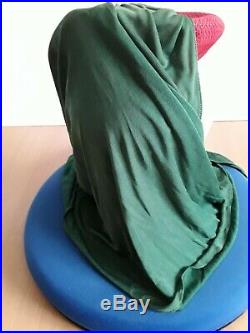 Original Late 1930s/ early 1940s WWII Green and Red Pancake with Drape WOW