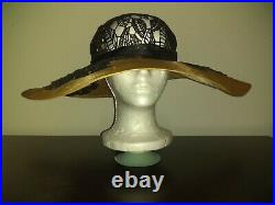 Parisian Straw Hat from famed hatmaker Motsch & Fils, Elegant, Rare, Vintage