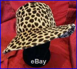 Patricia Underwood Cheetah Print Women's Felt Hat