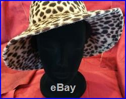 Patricia Underwood Cheetah Print Women's Felt Hat