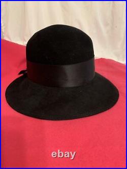 Patricia Underwood Vintage Black Hat. With Price Tag From Sac Fifth Ave