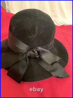 Patricia Underwood Vintage Black Hat. With Price Tag From Sac Fifth Ave