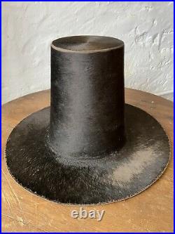 Rare C19th Welsh Ladies Silk Hat Antique Traditional Costume Vintage Wales