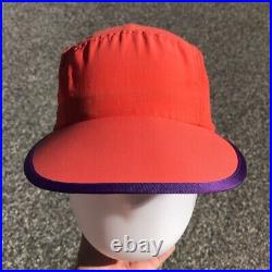 Rare Early 90's Vtg Patagonia Neon Orange 5-Panel Duck Bill Hat Made in the USA