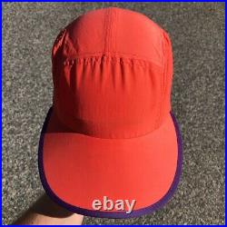 Rare Early 90's Vtg Patagonia Neon Orange 5-Panel Duck Bill Hat Made in the USA