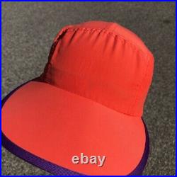 Rare Early 90's Vtg Patagonia Neon Orange 5-Panel Duck Bill Hat Made in the USA