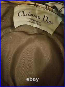 Rare Vintage Christian Dior Chapeaux Turban Hat/Cap Paris New York