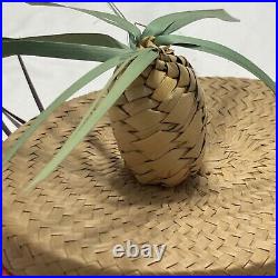 Rare Vintage Mademoiselle Hand Crafted Straw Hat Nassau Bahamas