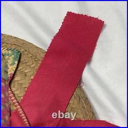 Rare Vintage Mademoiselle Hand Crafted Straw Hat Nassau Bahamas