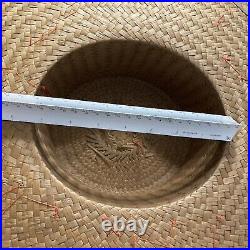 Rare Vintage Mademoiselle Hand Crafted Straw Hat Nassau Bahamas