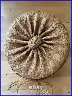 Rare Vintage Yves St Laurent Women's Woven Hat Union Made