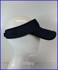 Rare Vtg Chanel Navy CC Logo Visor Mesh Hat