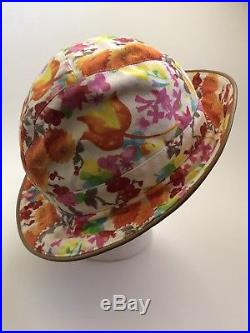 Rare Vtg Christian Dior Floral Hat