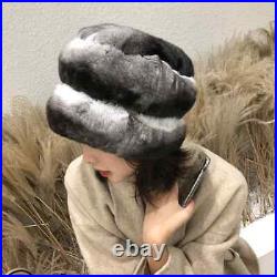 Real Chinchilla fur hat