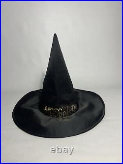 SS20 Moschino Couture Jeremy Scott Black Satin Witch Hat New With Tags