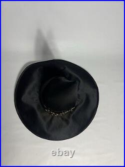 SS20 Moschino Couture Jeremy Scott Black Satin Witch Hat New With Tags