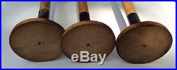 Set of 3 Vtg Painted Wood TALL Hat Holder Stand Antique Millinery Store Display