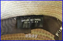Shellie McDowell New York Rainbow Multicolored Beaded Bow Church Derby Crown Hat