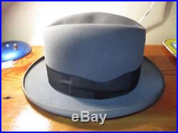 Stetson St. Regis royale de luxe G Fox & Co. Mens grey hat fedora 1/4
