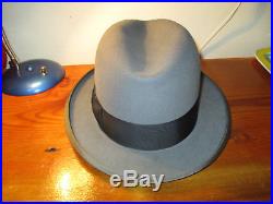 Stetson St. Regis royale de luxe G Fox & Co. Mens grey hat fedora 1/4