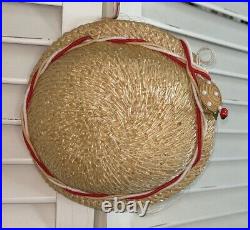 Stunning Vintage Straw Ladybug Hat Decorative Prop Theater