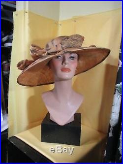 Stunning vintage k. Derby / church hat