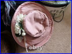 TEN (10) Hats Wholesale Lot Woman's Vintage Stye Hats Some are HANDMADE