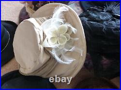 TEN (10) Hats Wholesale Lot Woman's Vintage Stye Hats Some are HANDMADE