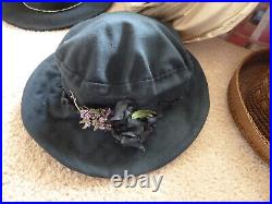 TEN (10) Hats Wholesale Lot Woman's Vintage Stye Hats Some are HANDMADE