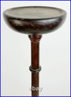 Tall antique wooden hat or wig stand turned wood vintage Millinery Haberdashery