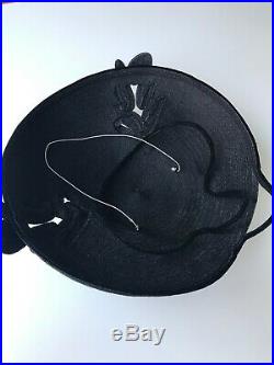 True Vintage 1940s 50s Hat Black New look Style