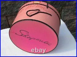 Unique Vintage MCM Schiaparelli Paris Clothing Fashion Hat with Pink Box