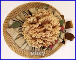 VICTORIAN 1870 THRU 1900s LADIES BONNET HATS, LOT OF 4