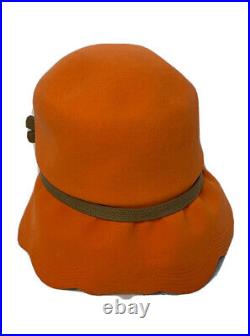 VINTAGE 1960's Christian Dior Orange Women's Hat