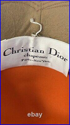 VINTAGE 1960's Christian Dior Orange Women's Hat