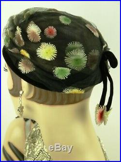 VINTAGE HAT 1950s ENGLISH, ROWNTREES SCARBOROUGH, PRETTY DAY HAT w ORIG HAT BOX