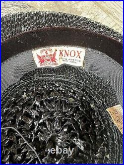 VINTAGE Knox New York Straw Cap With Veil