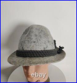 VINTAGE SUPER RARE UNISEX Hat Cap Rare Wool sz 61 vtg