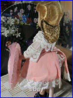 VTG Madame Alexander 14 Blonde Little Women Doll + RICHARD ORIGINAL Hat, Snood