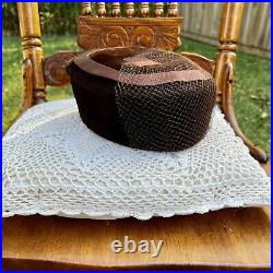 Vintage 17 Victorian Hat Lot Pillbox Velvet Straw Wool Parkridge Wholesale