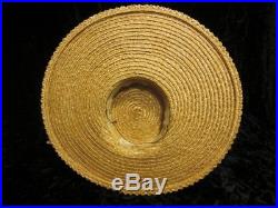 Vintage 1940's Straw Hat-ideal for Henley, Ascot, Goodwood