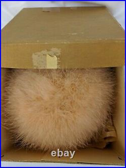 Vintage 1940s Masion Caillu Paris Ostrich Feather Hat/Original Box
