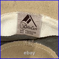 Vintage 1945 Lotia Carr Canvas Hat Made In New Zealand Tan Medium Safari Western